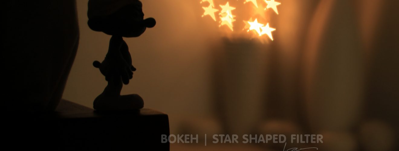 Bokeh with star shaped filter